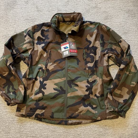 Rothco Other - Rothco 4XL Men’s Special OPS Tactical Soft Shell Jacket - Woodland Camo